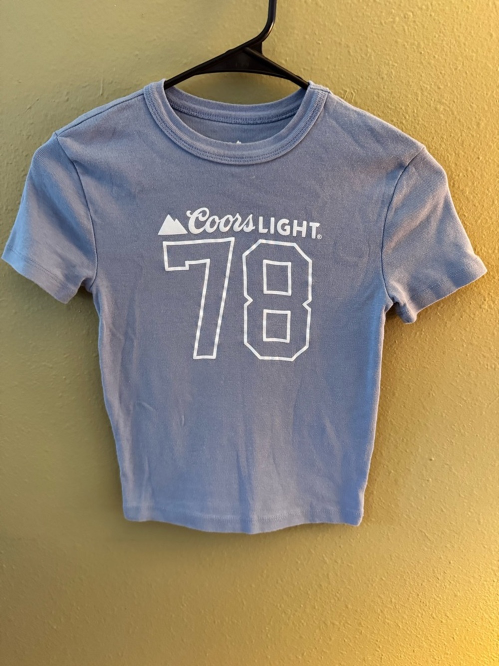 Coors Light Women's Short Sleeve Tee in Light Purple with '78 Graphic